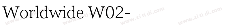 Worldwide W02字体转换